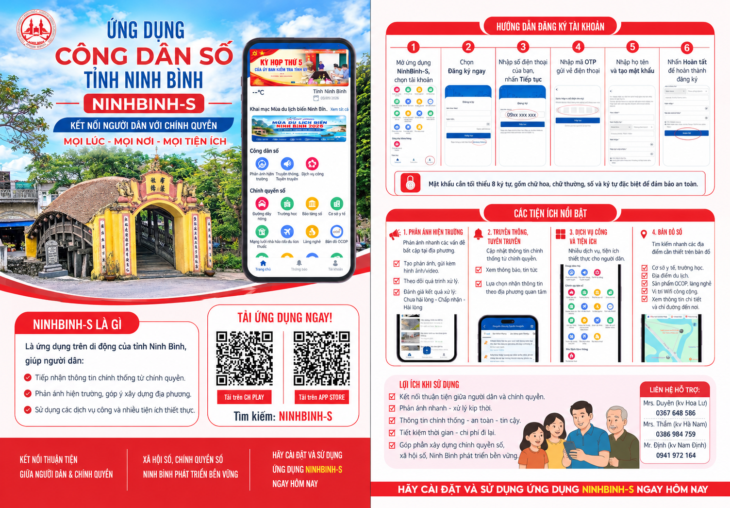 ỨNG DỤNG CÔNG DÂN SỐ TỈNH NINH BÌNH NINHBINH-S